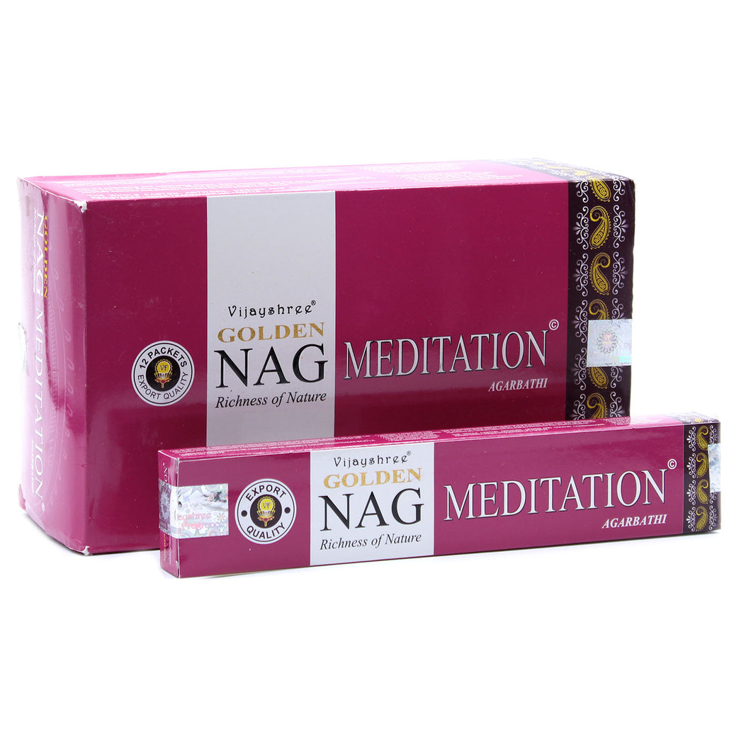 Golden Nag -  Meditation Incense Sticks
