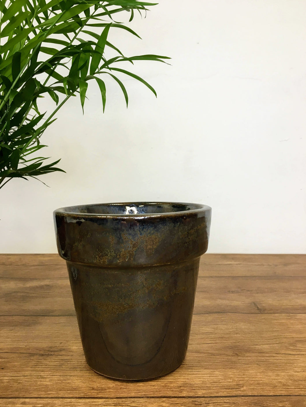 Glazed Earthenware Pot - Bronze