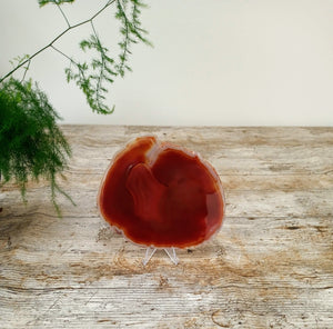 Agate slice - Red