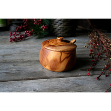 Load image into Gallery viewer, Olive Wood Spice Jar
